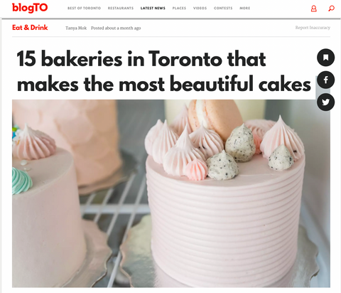 BlogTo. 15 bakeries in Toronto that make the most beautiful cakes