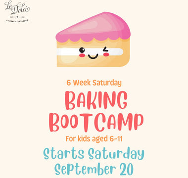 6-Week Saturday Baking Camp for Kids starts September 20th!