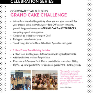 Celebration Series at Le Dolci - Team Building with Cake in Toronto!