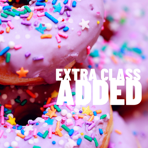 We've added an extra doughnut class for you this month! 🍩🍩🍩⁠
