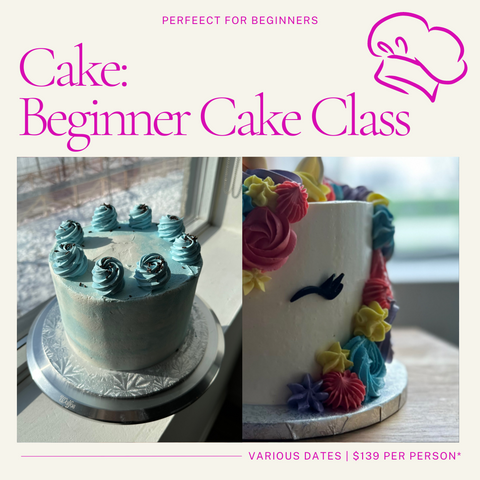 Cake Decorating: from beginner to advanced, we have a class just for you!