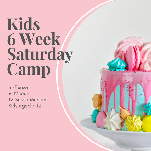 6 Week Kids Saturday Baking Camp starts again in April 2022