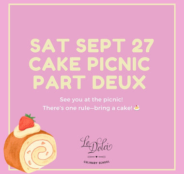 Cake Picnic Sat Sept 27