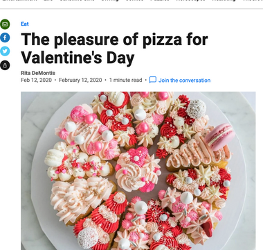Toronto Sun. The pleasure of pizza for Valentine's Day