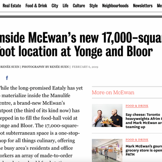 TorontoLife. Inside McEwan’s new 17,000-square-foot location at Yonge and Bloor