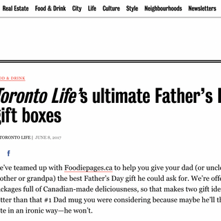 Toronto Life’s Ultimate Father’s Day gift boxes