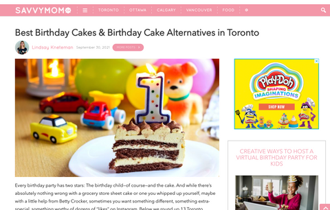 NEWS: We were named as -Best Birthday Cakes in Toronto!
