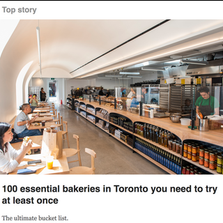 Blog TO featured us in article - 100 essential bakeries in Toronto you need to try!