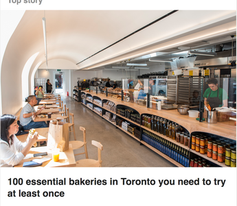 Blog TO featured us in article - 100 essential bakeries in Toronto you need to try!