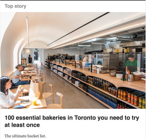 Blog TO featured us in article - 100 essential bakeries in Toronto you need to try!