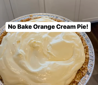 No- Bake Orange Cream Pie with Pretzel Crust