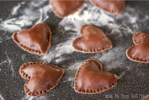 Valentine’s Day: Chocolate Heart Sweet Ravioli