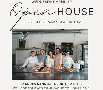 Save the Date - Le Dolci Culinary Classroom Open House on Wednesday, April 19