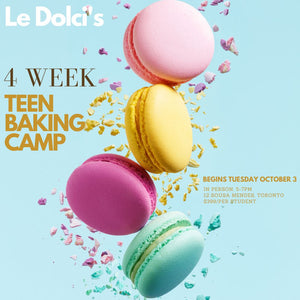 4 Week Baking Bootcamp for Teens