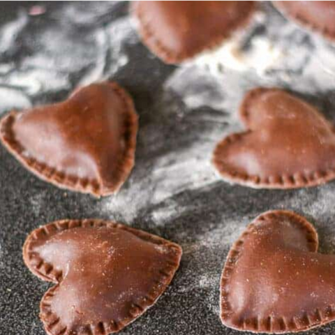 Valentine’s Day Chocolate Heart Ravioli